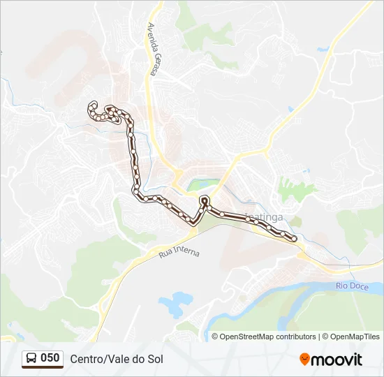 050 Bus Line Map