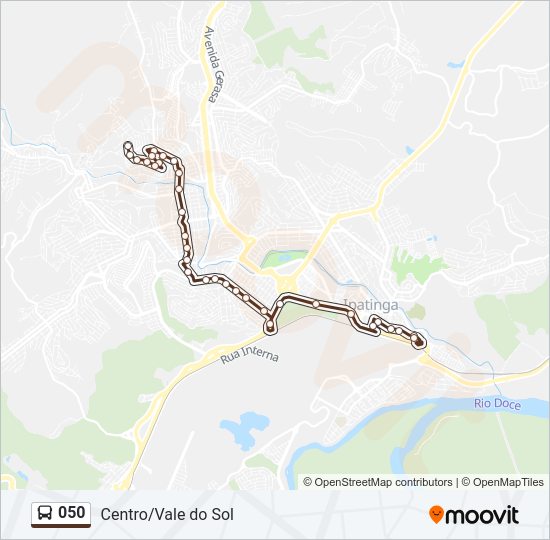 050 Bus Line Map