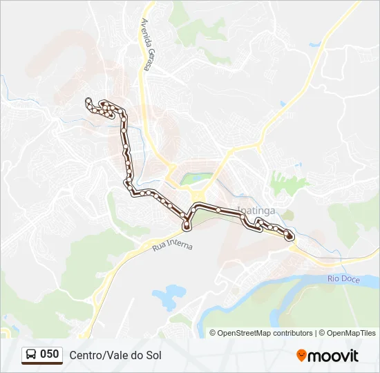 050 Bus Line Map