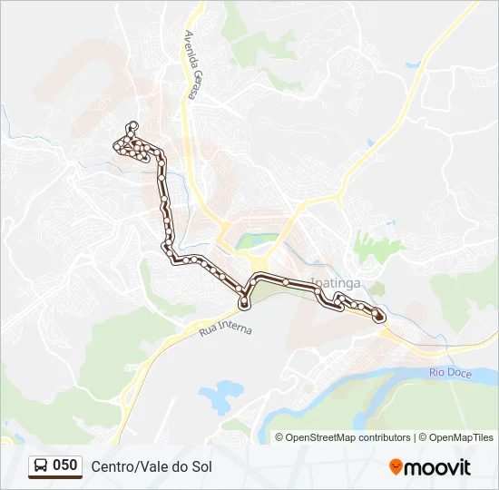 050 Bus Line Map