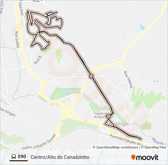 090 Bus Line Map