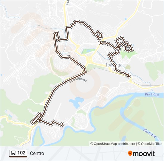 102 Bus Line Map