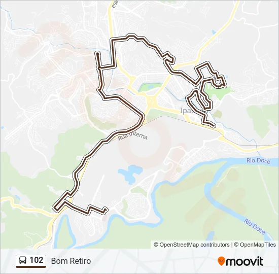 102 Bus Line Map