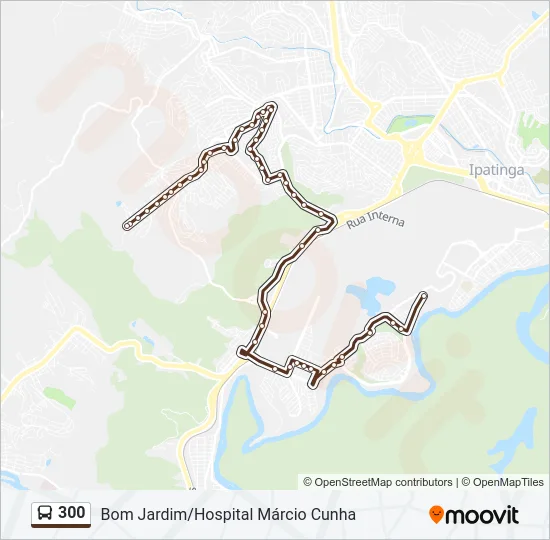 300 Bus Line Map