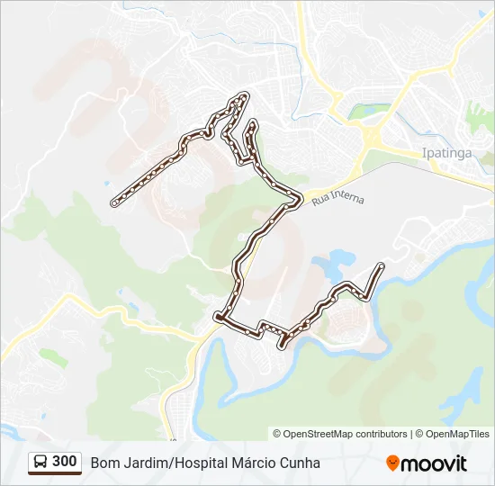 300 Bus Line Map