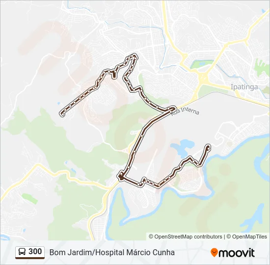 300 Bus Line Map