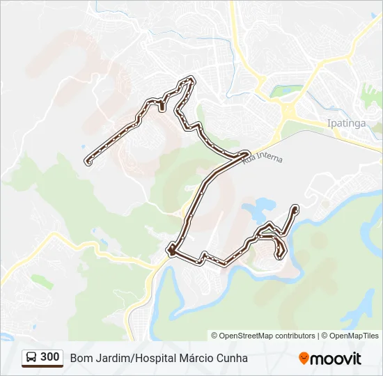 300 Bus Line Map