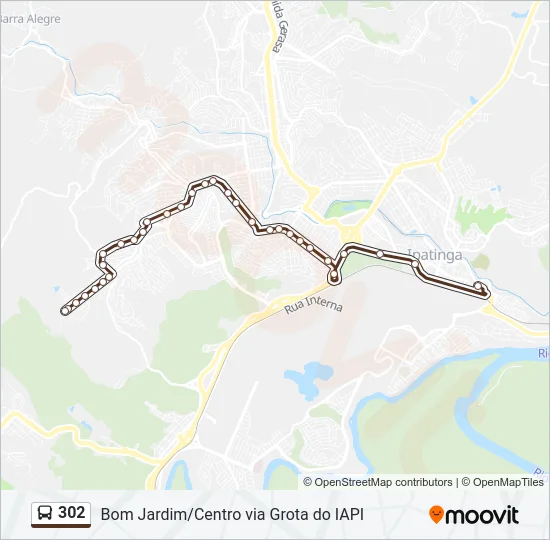 302 Bus Line Map