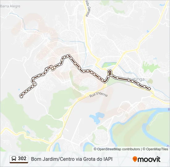 302 Bus Line Map