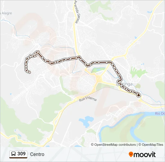309 Bus Line Map