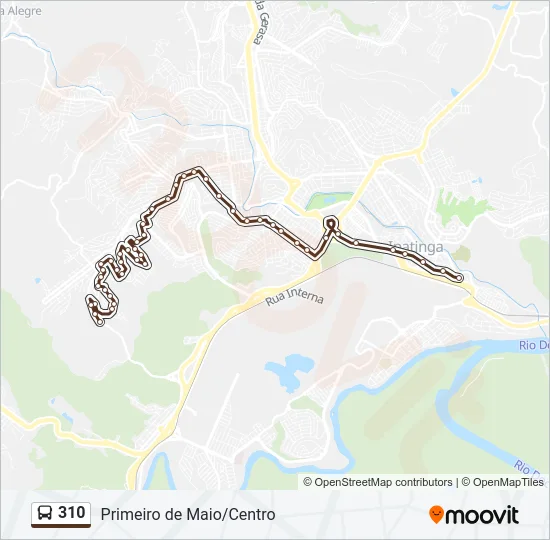 310 Bus Line Map