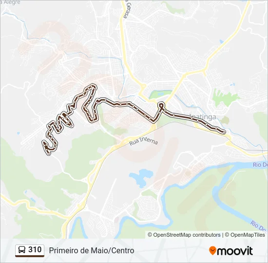 310 Bus Line Map