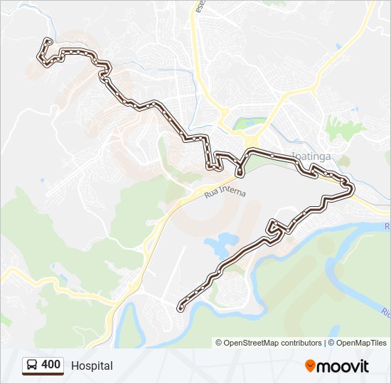 400 bus Line Map