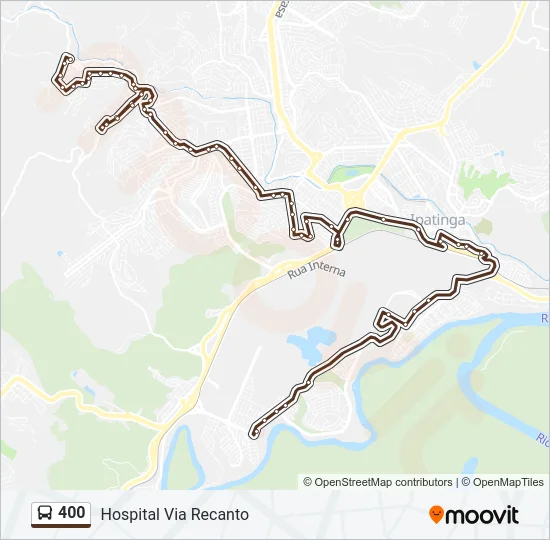 400 Bus Line Map