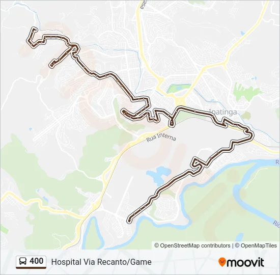 400 Bus Line Map