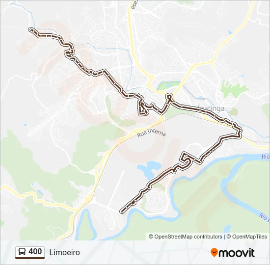 400 Bus Line Map