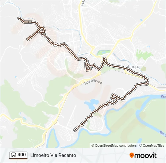 400 Bus Line Map