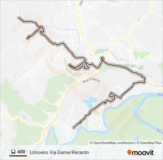 400 Bus Line Map