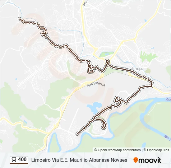 400 Bus Line Map