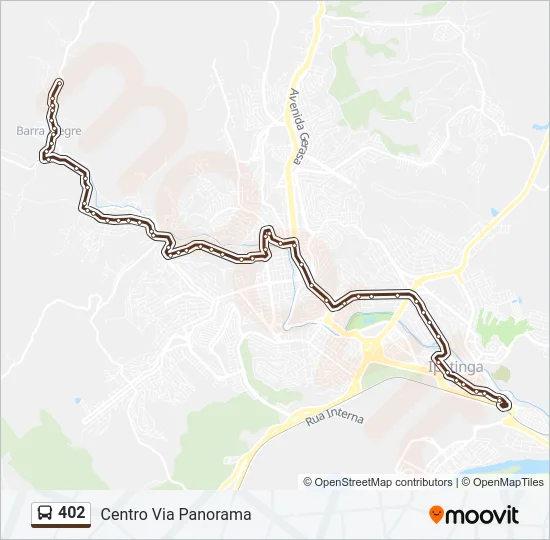 402 Bus Line Map