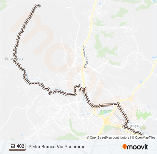 402 bus Line Map