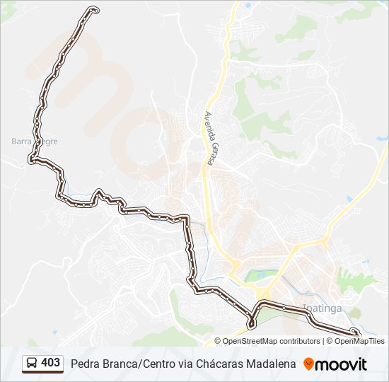 403 bus Line Map