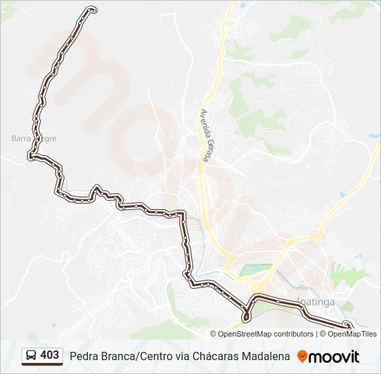 403 Bus Line Map