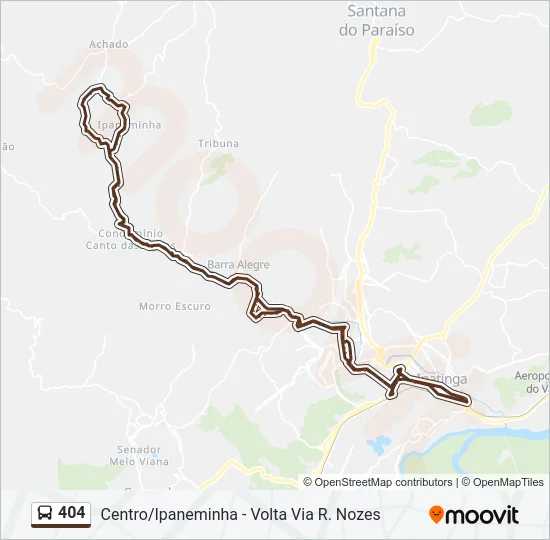 404 Bus Line Map