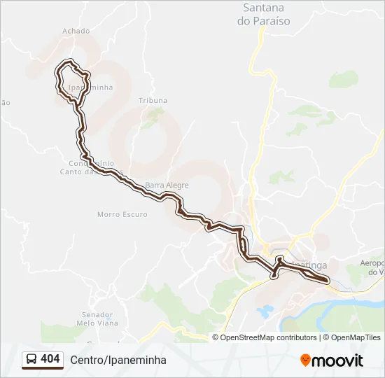 404 Bus Line Map