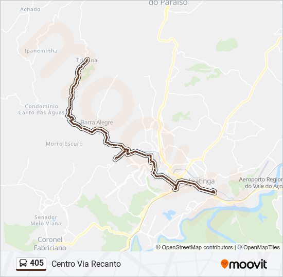 405 bus Line Map