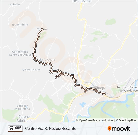 405 bus Line Map