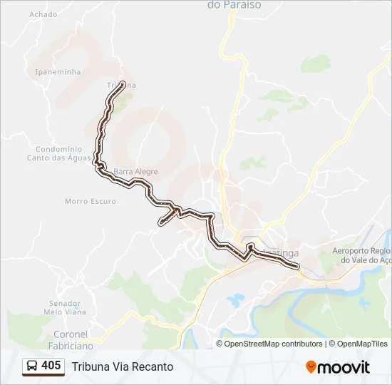 405 Bus Line Map