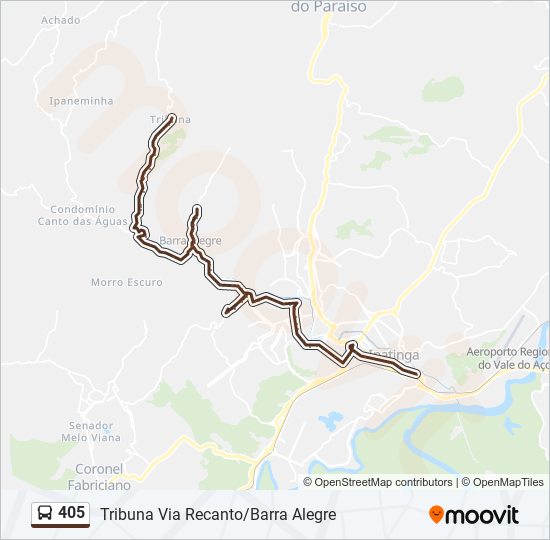 405 bus Line Map