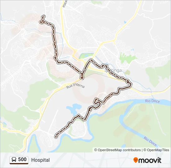 500 Bus Line Map