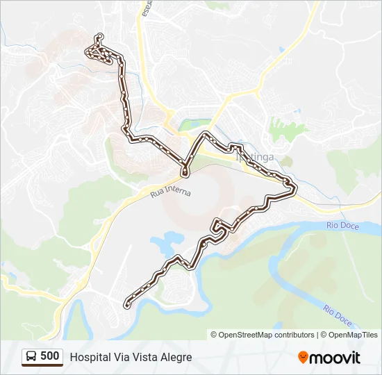 500 Bus Line Map