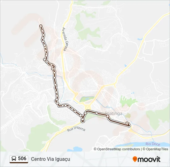 506 Bus Line Map