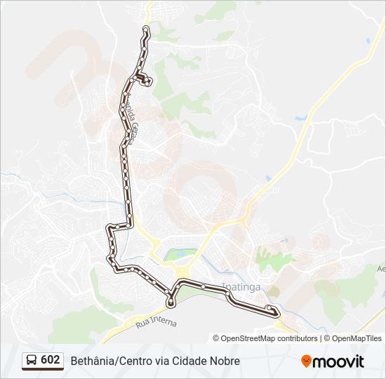 602 Bus Line Map
