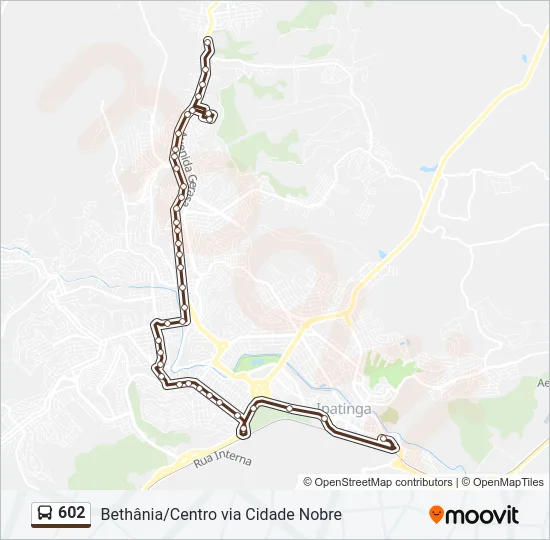 602 Bus Line Map