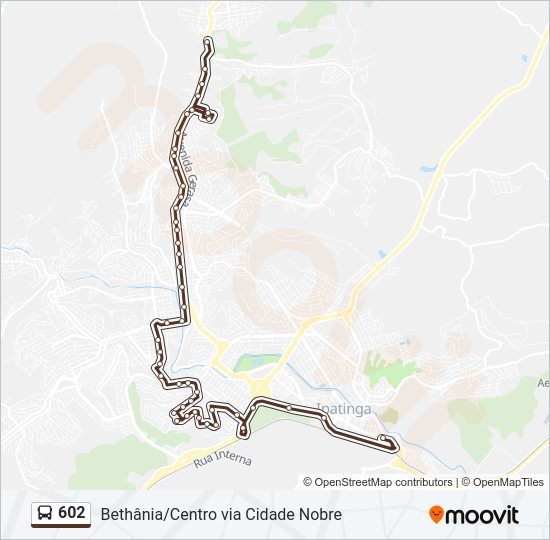 602 Bus Line Map