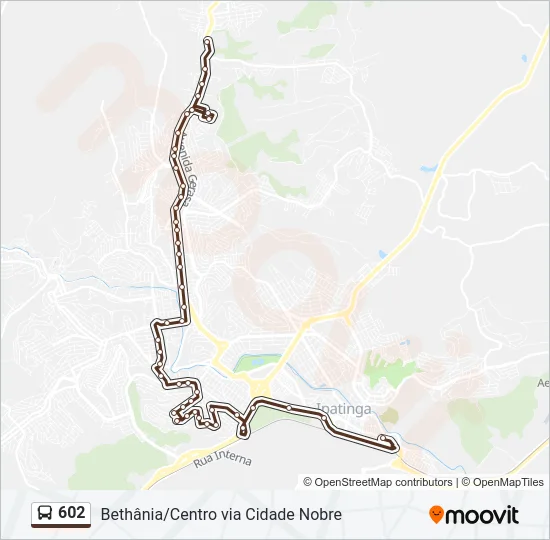 602 Bus Line Map