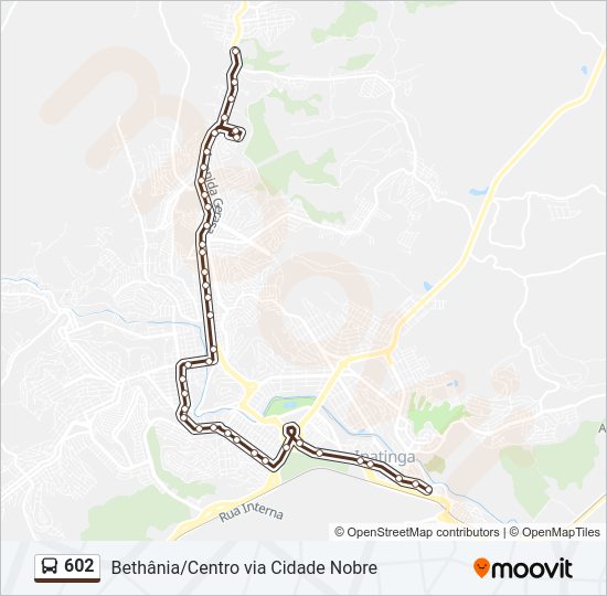 602 Bus Line Map
