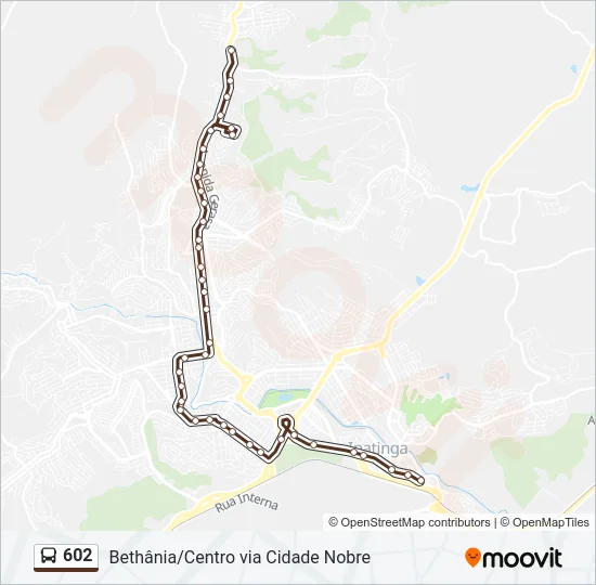 602 Bus Line Map