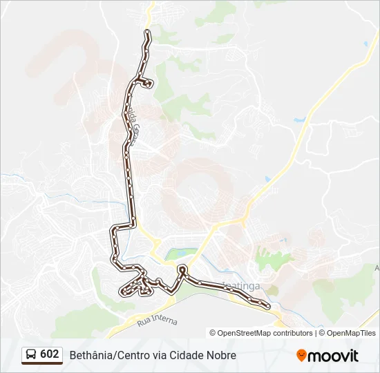 602 Bus Line Map