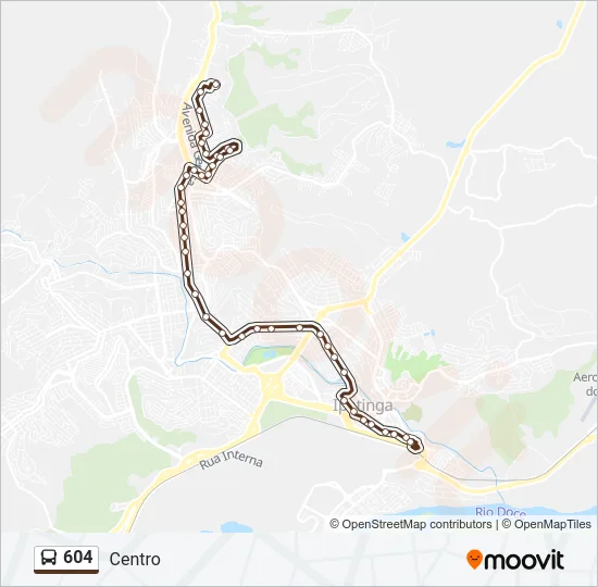 604 Bus Line Map
