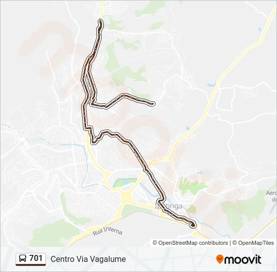 701 Bus Line Map