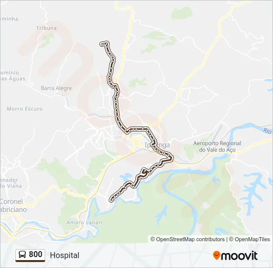 800 Bus Line Map