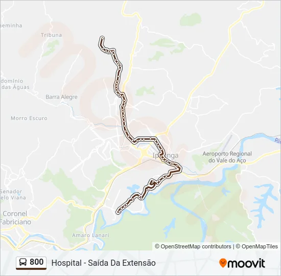 800 Bus Line Map