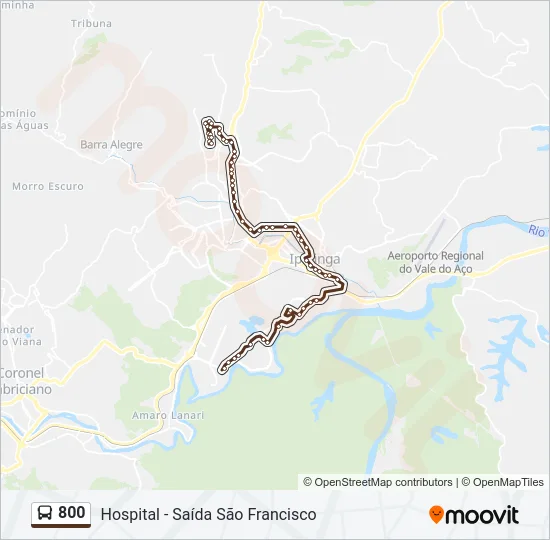 800 Bus Line Map
