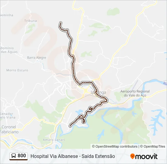 800 Bus Line Map