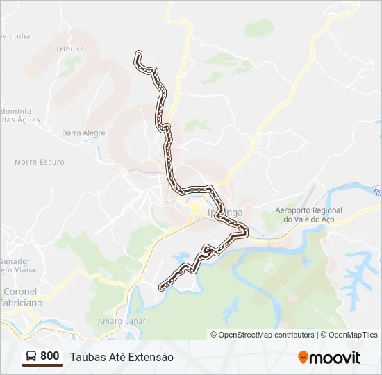 800 Bus Line Map
